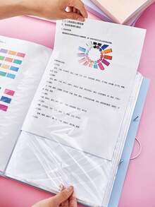 1PC A4 Transparent 30-Pocket Folder, Insert File Organizer, Exam Paper Organizer, Large Capacity Document Storage, Can Hold Cover Card, Suitable For Back To School Season Exam Paper And Study Material Collection, Office Contract Document Storage, Christmas Holiday Manuscript Storage, Halloween Theme Material Sorting, Desktop Storage Short Video Promotion - Multi-color - View 2