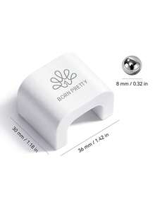 BORN PRETTY 1pc White Rotating Cat Eye Magnetic Nail Art Tool, Strong Magnet Fast Shaping, Suitable For Beginners, Home & Salon Nail DIY - White - View 2