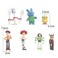 7pcs Hard Decorative Figurines, Exquisitely Crafted Cartoon Character Models, Can Be Used As Desktop Decor For Home Desk Or Office Workspace, Enriching Desktop Detail Layers, Also Suitable For Holiday Decoration To Enhance Space Atmosphere, Compact Size Doesn't Occupy Too Much Display Space, Suitable For Daily Collection And Display, Also Fits Halloween, Christmas And Various Holiday Scene Settings - Multicolor - View 3