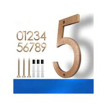 0-9 Number House Plates, Suitable For Outdoor Use. Size 8 Inches, Includes Numbers 0-9 And Letters. Can Be Installed On Doors, Used As Door Plates To Display Address And Other Information. - New Arrival - View 7