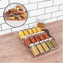 1/2/4/6pcs Expandable Transparent Acrylic Spice Drawer Organizer, Adjustable Length Spice Storage Tray For Kitchen Drawer, Cabinet, Pantry, Fits Different Drawer Sizes, Organizes Spice Bottles, Seasoning Jars And Various Condiments, High Transparency Acrylic Material, Durable And Easy To See Contents, Convenient Access, Helps Organize Kitchen Storage Space, Suitable For Home Kitchen Storage, Multiple Quantity Options Available - One Size - View 10