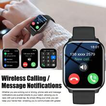 Unisex Smart Sports Watch With 1.83-Inch HD Display, Outdoor Sports Flashlight, 260mAh Battery, Wireless Calling, Multiple Sports Modes, Music Playback, Weather Forecast And More, Suitable As Gift For Friends And Couples, Compatible With Android And IOS - View 5