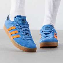 Adidas Kids Parent-Child Classic Sports Casual Skate Shoes Training Shoes - Blue - View 1