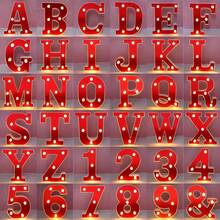 1pc LED Letter Light Sign, DIY Letters, Numbers And Symbols, Suitable For Birthday, Christmas, Bar, Home Party, Wedding Decoration, Autumn Decoration, Room Decoration, Kitchen Decoration, Summer Decoration, Wall Decoration, Home Decor And Bedroom Decoration - Q7-red Letter Light - View 2