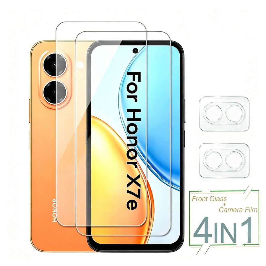 Kompatibel dengan Honor 400 Lite /400 /600/ 600 Pro /600 Lite, Honor 400 Smart /X7d /200 Lite /200 Smart /X7e/X6e/X8d, X9d, Pelindung Layar Kaca Tempered, Pelindung Lensa Kamera Definisi Tinggi, Film Kaca Tempered Anti Gores, Anti Sidik Jari, Film Pelindung Kamera, Film Layar Kaca Tempered, Bantalan Pelindung Lensa Kamera Definisi Tinggi 3D, Pelindung Kamera Belakang - Clear - View 1
