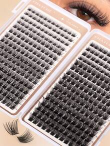 CMAYOME 200/384pcs Individual Curl Eyelash Extension Kit, D Curl 10-16mm Mixed Style, DIY Eyelash Extension Set Includes Natural, Delicate, Voluminous, Long-Lasting Lashes, Glue, Sealer And Tweezers, Suitable For Beginners Daily, Party, Music Festival Use - Multicolor - View 7