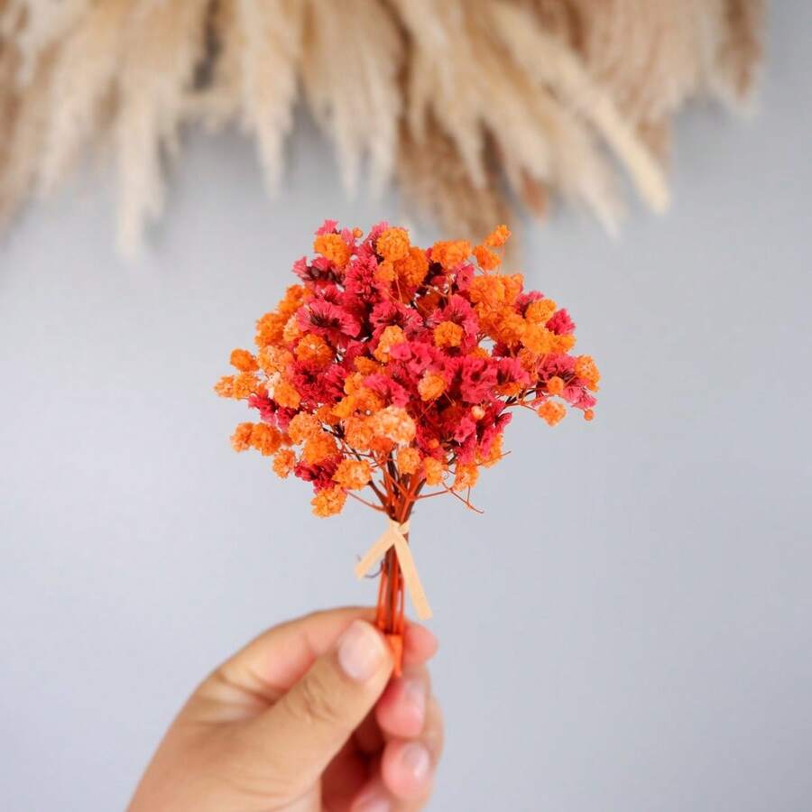 1/3/6/9/12Pcs Versatile Mini Artificial Flower Bouquets Suitable For Christmas Halloween Gathering Home Decorations Great For Card Embellishments Wedding Favour Box Fillers And Groomsmen Boutonnieres - MY-819 - View 1
