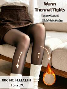 Women's 80g Sheer Black Sexy Transparent Long Tights, Suitable For Spring, Autumn And Summer, Comfortable And Warm, Suitable For 15-25°C - Black - View 5