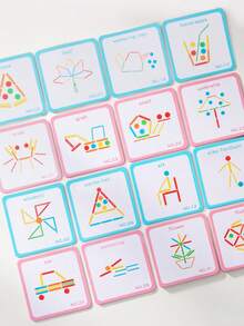 Multifunctional Rainbow Stick Sorting Educational Bucket, Graphic Puzzle Card Matching And Stick Throwing Sorting Game, Color Recognition And Number Enlightenment, Hand-Eye Coordination Training, Home Early Education And Classroom Teaching Tool, Birthday And Holiday Gift For Boys And Girls Children - Multicolor - View 8