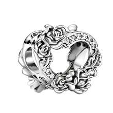 1pc Vintage Silver Plated Large Hole Bead Cat Dog Turtle Bee Animal Hollow Heart Shape Pendant, Handmade Jewelry, Suitable For Girls Bracelet Gift - Silver - View 23