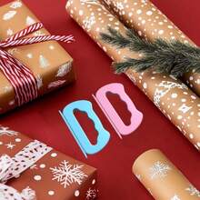 1 pieza, Cortador de papel de regalo de doble extremo, Cortador deslizante de papel de regalo para envolver, Herramienta de corte de papel para Navidad, días festivos y cumpleaños - Multicolor - Ver 4