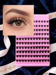 200pcs W02 Hot Melt DIY 8-16mm Cross Natural Dense Cluster Eyelash Extensions For Professional Lash Artist - View 9