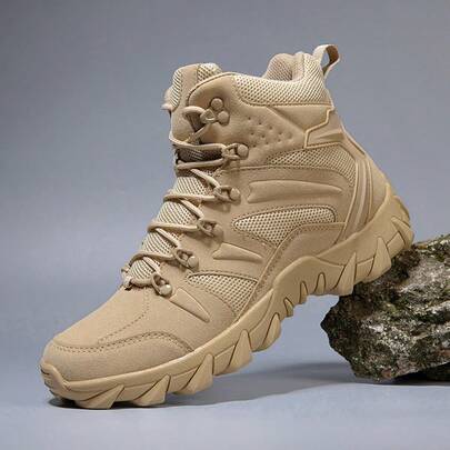 Autumn/Winter New Plus Size Men's Hiking Shoes, Outdoor Hiking Training Boots, Desert Boots, Men's Hiking Boots