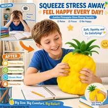 Large Pineapple Stress Relief Toy, Slushy Squishy Slow Rebound Toy, Fidget Toy, Perfect Gift For Birthday, Halloween & Daily Surprise - Multicolor - View 2