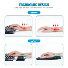 Mouse Pad Set Keyboard Wrist Rest Wrist Mat Ergonomic Keyboard Wrist Rest - View 6