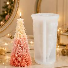 Resin Silicone Mold, Christmas Tree Candle Silicone Mold, Octagonal Star Element Design, Multi-Functional Casting Mold, Suitable For Aromatherapy Candles, Handmade Soap, Epoxy Resin Gypsum, Easy To Demold DIY Handmade Mold, Suitable For Home Decor. - Silica Gel - View 2