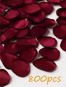 50/100/200/300/500/1000pcs Artificial Red Rose Petals, Best Gift, Wedding Decor, Home Decor, Room Decor, Birthday Graduation Decor, Party Decor, Bachelorette Party - Wine-red Petals - View 13