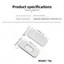1 Set Drill-Free Stainless Steel Cabinet Magnetic Catch, Ultra-Thin Strong Magnet Drawer Invisible Door Magnet, Wardrobe Sliding Door Magnetic Lock - Multicolor - View 9