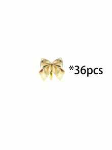 Small Red Christmas Velvet Bow With Ribbon, Christmas Tree Bow For DIY Christmas Crafts, Wreaths, Home Decor, Gift Wrapping - Multicolor - View 12