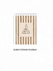 1pc Frameless Cozy Neutral Home Coffee Quote Wall Art Dorm Gift - Multi-color - View 13