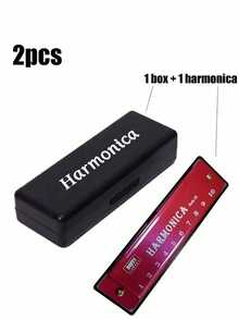 Portable 10-Hole C Key Chromatic Harmonica With Dust-Proof And Pressure-Resistant Protective Case, Suitable For Beginners Self-Study, Daily Practice And Performance, Creative Gift For Music Lovers - Multicolor - View 15