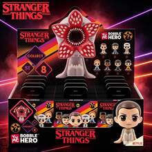 Netflix Stranger Things Bobble Hero Bobblehead Blind Box, Eleven Featured Mini Collectible Figure, TV Themed Desktop Ornament Decor Small Toy, Ideal Birthday Fandom Gift For Fans & Friends, Official Authentic Licensed[Non-Plush Filled] - Multicolor - View 1