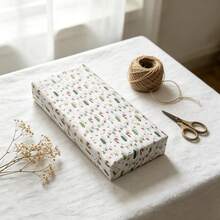 Christmas Light Pattern Tissue Paper, Christmas Tree, Candy, Star - 19.69in*13.78in, Handmade Wrapping Paper, Easy To Protect Items, Gift Box Filler, Party Decoration - Christmas Style Design, Durable Packaging, Holiday Wrapping, Holiday Decoration - Multicolor - View 3