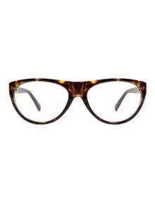 1pc Personalized Casual Cat Eye Large Frame Fashion Clear Glasses, Leopard Print Versatile Women's Eyewear, Suitable For Daily Wear, Street Photography, Back To School, Commuting, Vacation, Travel, Beach Accessory - Leopard - View 5