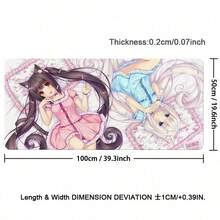1pc Leather Desk Mat Anime Cute Kawaii Girl Mouse Pad For Office Gaming And Keyboards Non-Slip Large Waterproof Oil Stain Resistance Leather Mousepad - View 11