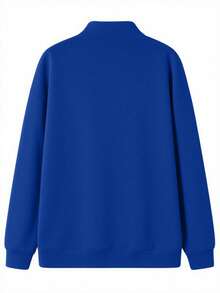 GRDR Men's Autumn/Winter Zip-Up Pullover Sweatshirt - Blue - View 4