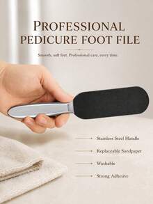 1pc Foot Callus Remover With 10 Replacement Pads, Stainless Steel Professional Foot Care Tool, Foot Callus And Dead Skin Scraper Set, Quickly Make Feet Smooth - Multicolor - View 6