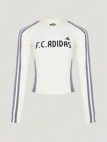 Adidas Women's TIRO LS TEE Long Sleeve Knit Collarless T-Shirt TKZ4171 - Magic Mauve - View 1