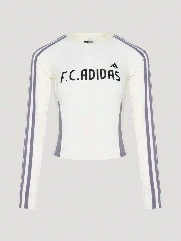 Adidas Women's TIRO LS TEE Long Sleeve Knit Collarless T-Shirt TKZ4171 - Magic Mauve - View 1
