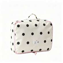 1Pc/Set Polka Dot Printed Portable Travel Storage Bag Luggage Packing Bag Multi-Functional Storage Bag Makeup Bag Toiletry Bag Travel Essential - Multicolor - View 8