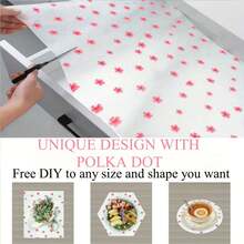 1pc 300cm Long Waterproof Oil-Proof Transparent Kitchen Cabinet And Shelf Liner, White Snowflake Pattern, Easy Clean Surface, Scratcntry Organization - , Non-Slip, Waterproof, Oil-Proof, Transparent Elegant Snowflake Design, Suitable For Kitchen Use - A - View 8