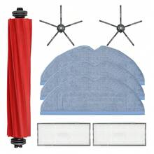 S7 Replacement Parts Compatible With S7 S7+ S7 MaxV, S7 MaxV Plus, T7 Plus, T7S Plus, 1 Roller Brush, 2 HEPA Filters, 2 Side Brushes, 3 Mop Pads (8pcs/Pack) - 8 Pcs - View 7