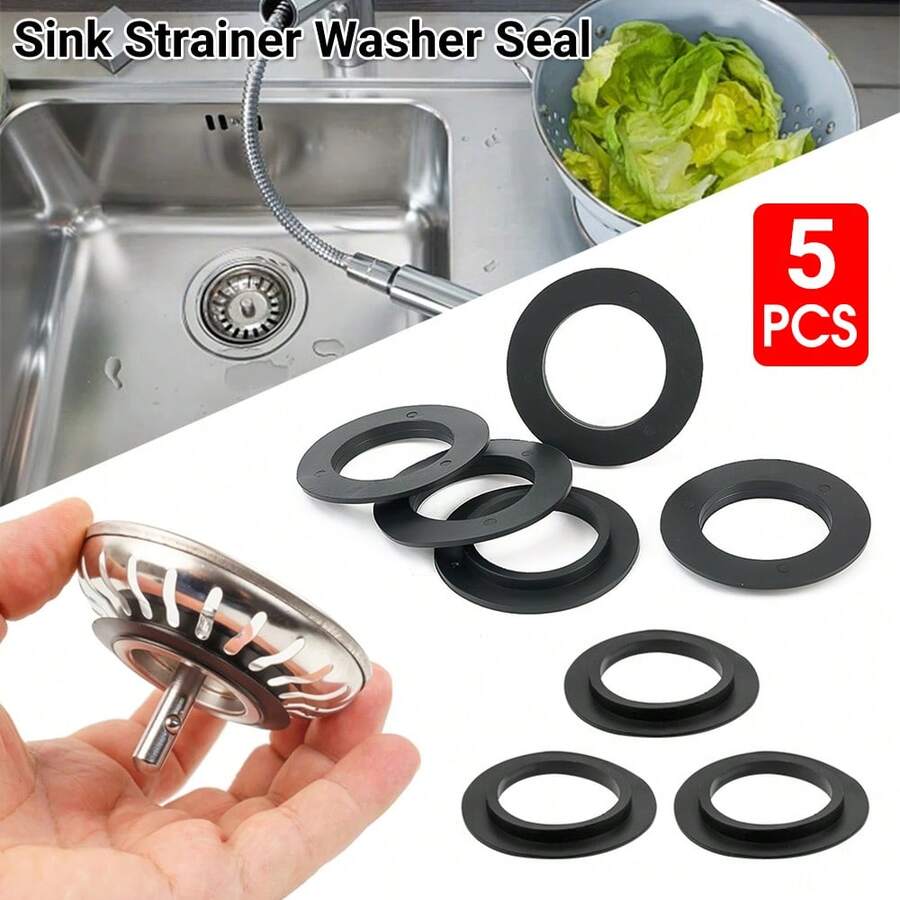 2Set (5pcs/Set) Replacement Rubber Seal For Franke Strainer Plug Washer For Kitchen Sink Part - Sink Seal Gasket - View 1