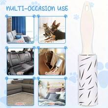 1/2/3/4 Pcs Mini Detachable Lint Roller Flocking Roller Portable Hair Remover, Random Color - Mini Lint Roller - View 7