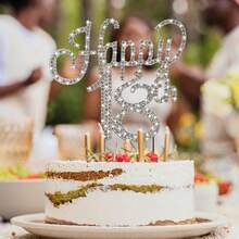 Silver Rhinestone Happy 18th Birthday Cake Topper, Sparkling Number 18 Cake Decoration For Birthday Party, Coming Of Age & Celebration - Style a - View 6