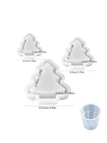 3/4/6 Cavity Christmas Tree Silicone Mold, Clay Mold, Christmas Tree Candle Holder Mold, Suitable For Making Plaster Decorations, Resin Decorations, Christmas Decorations, Home Atmosphere Decorations, Handmade Crafts, Holiday Gifts - Multicolor - View 14