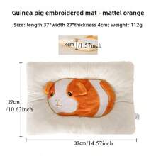 Alas Tidur Guinea Pig Gaya Baru, Bordir Benang Katun, Alas Kandang Hangat Musim Dingin, Cocok Untuk Hewan Peliharaan Kecil, Mudah Dibersihkan, Serbaguna Untuk Berbagai Skenario, Hadiah Liburan yang Ideal - MultiWarna - View 14