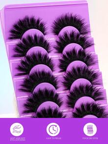 Voluminous Fluffy 3D False Eyelashes With Rich Layers, Enlarging Eyes For Enhanced Camera Presence - View 6