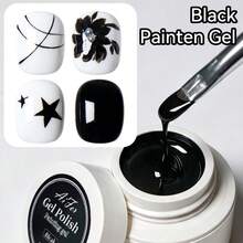 AiFer Set Starter Kutek Gel Hitam & Putih Soak-Off Tanpa Lap 8ml/Pc, Dapat Digunakan Sepanjang Musim, Tersedia 2 Warna - Hitam dan Putih - View 12
