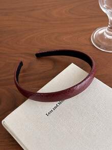 topshiny 1pc Fashionable Minimalist Snake Print Non-Slip Headband, Vintage No-Pressure High-Crown Hair Accessory - Multicolor - View 15