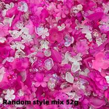 52g Mixed Style Multicolor Frosted Flower Leaf Acrylic Pendants For DIY Bracelets, Phone Charms, Keychains Handmade Craft Supplies - Multicolor - View 13