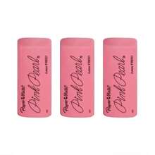 Paper Mate Pink Pearl Large Latex-Free Pencil Eraser, For Students, Suitable For Sketching And Drawing, Erases Cleanly Without Leaving Traces - Multicolor - View 10