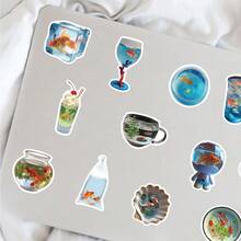 SCXXBSW 50pcs Dreamcore Goldfish Stickers, Cute Cartoon Stcikers For DIY Purposes Such As Skateboarding Mobile Phones - A - View 6