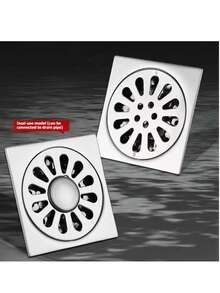 Universal Floor Drain Set, Odor‑Proof Drainage Device With Hair Filter Strainer For Bathroom, Balcony, Kitchen, Sink & Driveway - Upgraded Version 1 - View 5