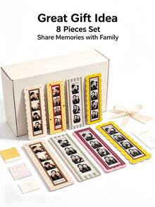 Waterproof Refrigerator Photo Clips, Colorful Retro Style, Vertical Photo Frame, Suitable For Refrigerator, Kitchen And Home Decor - Multicolor - View 7