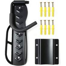 Suporte Bike Parede Completo - Roda Dianteira e Traseira - Acompanha Kit Instalação - Preto - Visão 7